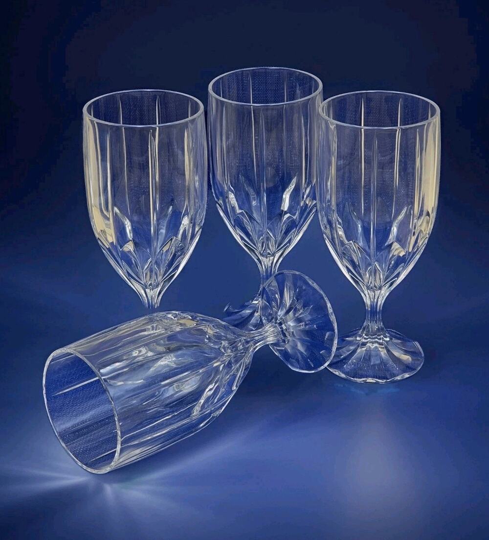 Vtg Mikasa Berkeley Wine Glasses 6 3/4" Set 4 Made in Germany 108/003